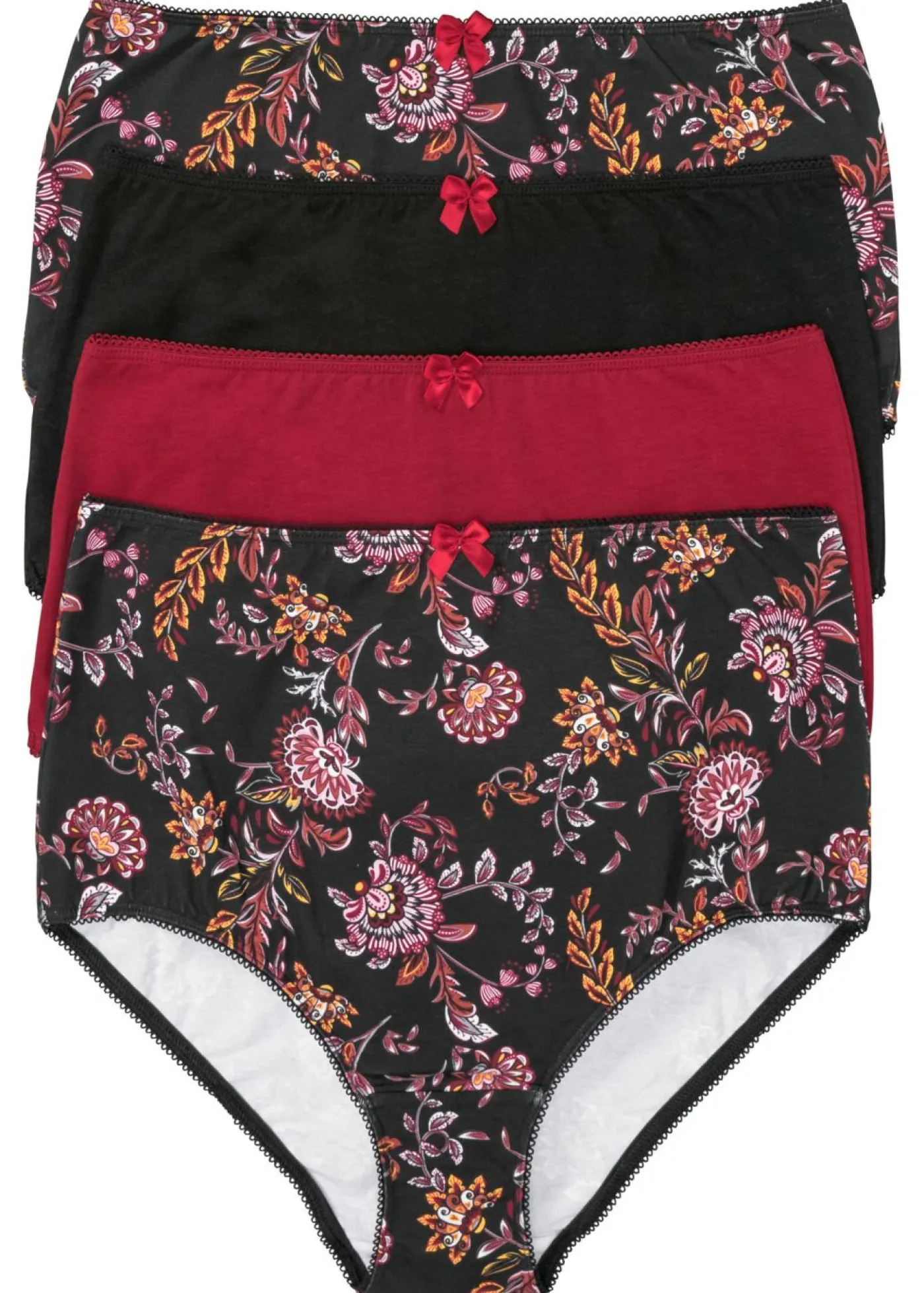 Discount Braga de talle alto con algodón (4 unidades) Mujer Ropa Interior De Algodón|Bragas