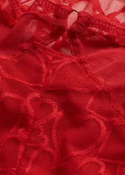 Best Braga de talle alto con encaje de corazones Mujer Bragas