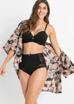 Best Braga de talle alto con encaje Mujer Lencería|Bragas