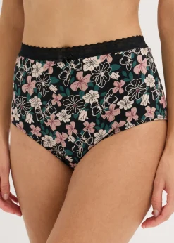 Best Braga de talle alto (4 unidades) con algodón orgánico Mujer Ropa Interior De Algodón|Bragas