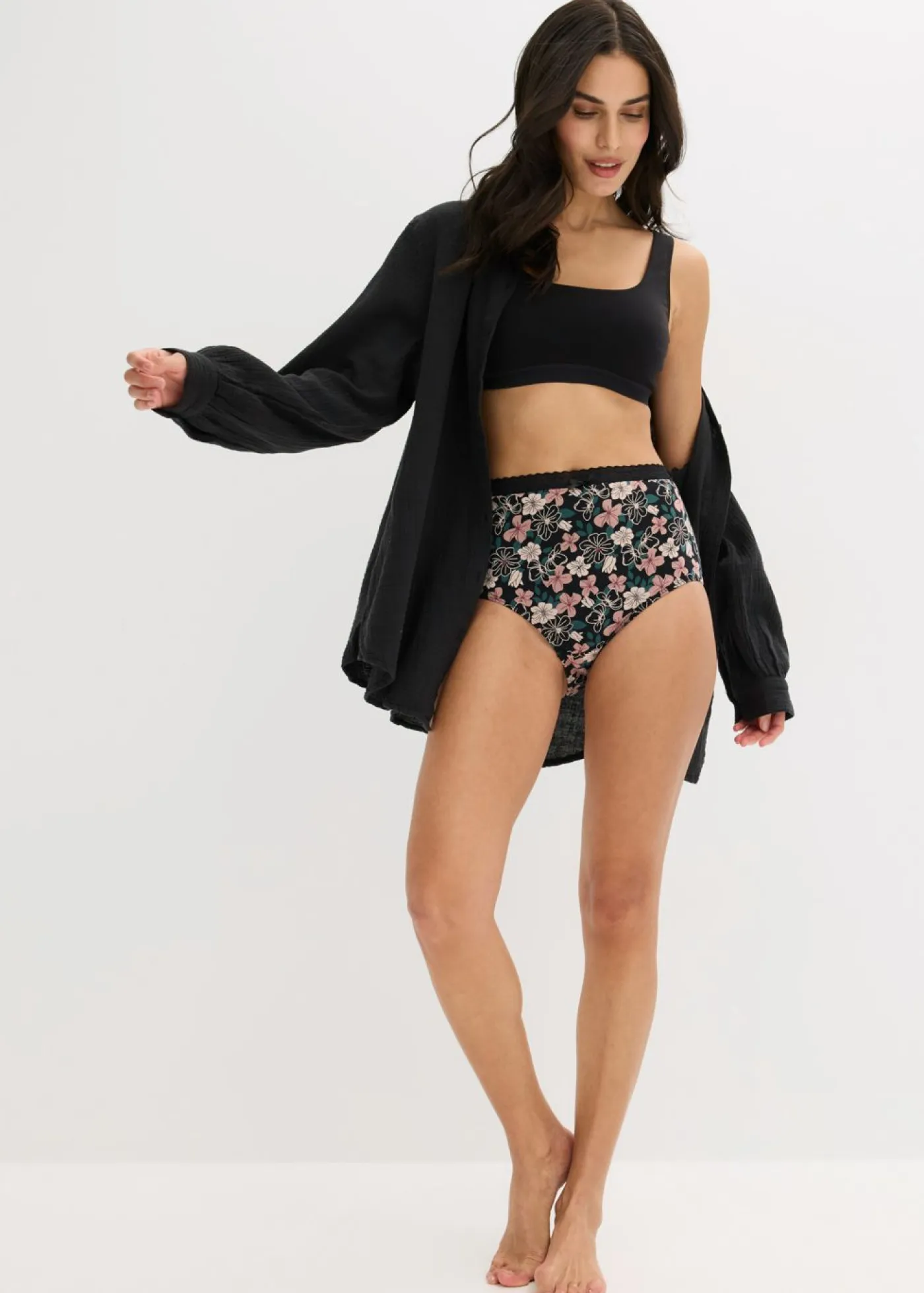 Best Braga de talle alto (4 unidades) con algodón orgánico Mujer Ropa Interior De Algodón|Bragas