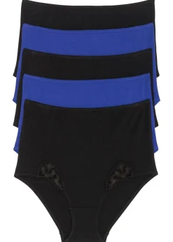 Discount Braga de talle alto (5 unidades) Mujer Ropa Interior De Algodón|Bragas