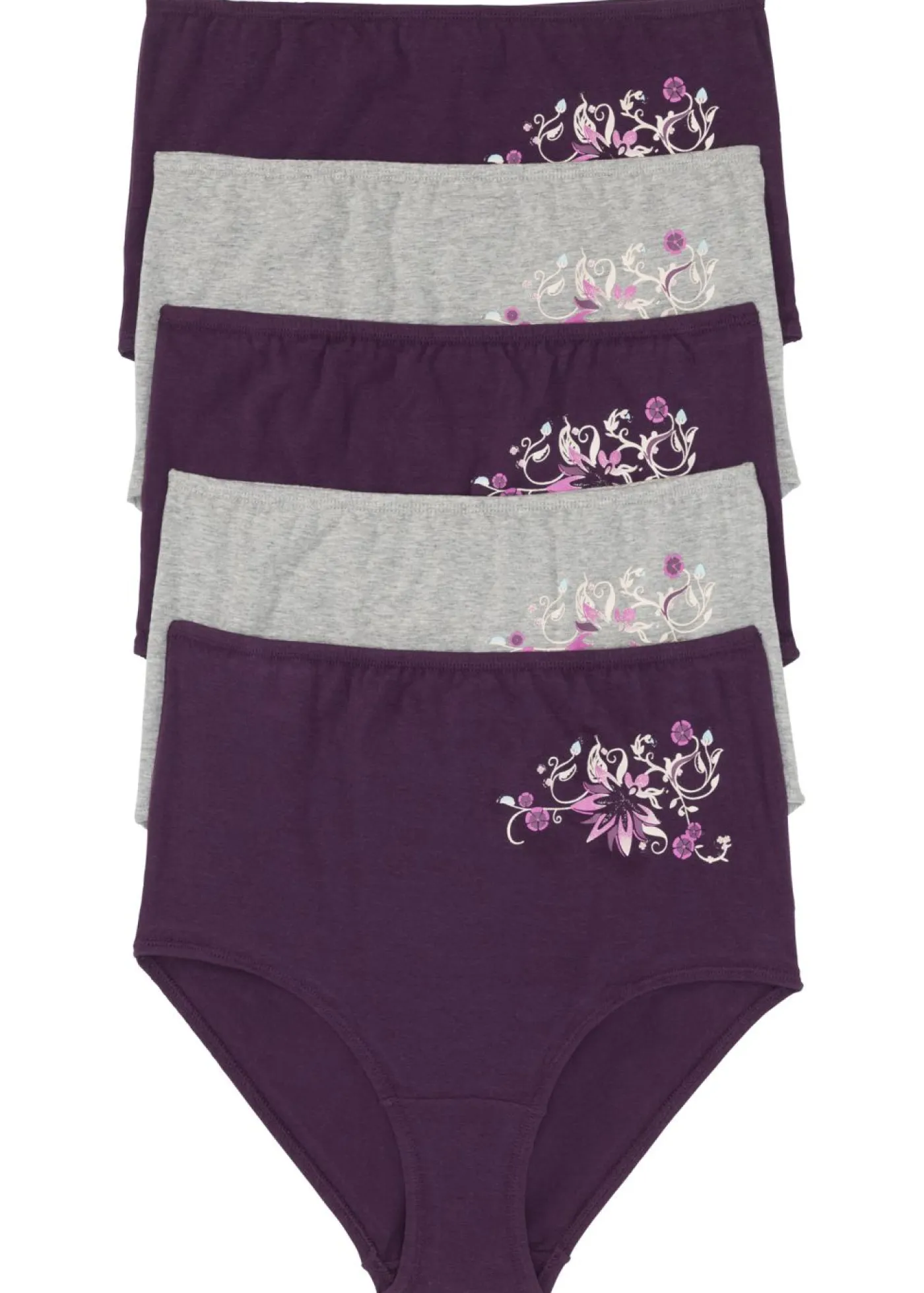 Online Braga de talle alto (5 unidades) Mujer Ropa Interior De Algodón|Bragas