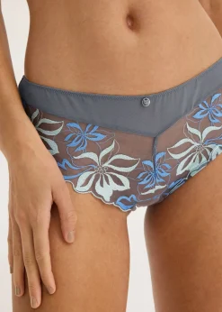 Clearance Braga hipster con bordado delicado Mujer Lencería|Bragas