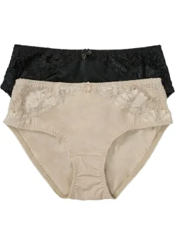 Discount Braga maxi con encaje (2 unidades) Mujer Bragas