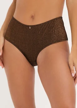 Discount Bragas brasileñas de material brillante Mujer Lencería|Bragas
