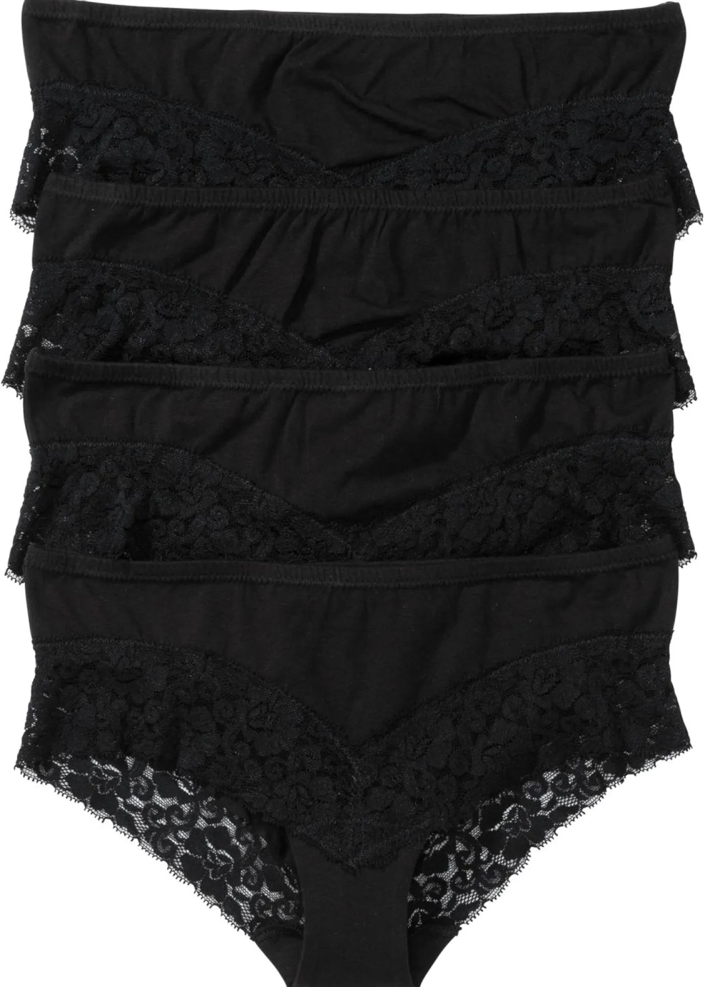 Braguita con encaje (4 unidades) Mujer Ropa Interior De Algodón|Bragas