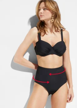Best Braguita de bikini de tiro alto con ligero efecto moldeador Mujer Conjuntos De Traje De Baño|Vestidos Moldeadores