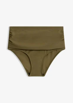Discount Braguita de bikini highwaist con ligero efecto moldeador y fruncido Mujer Conjuntos De Traje De Baño|Vestidos Moldeadores