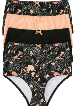 Best Braguita de talle alto (4 unidades) Mujer Ropa Interior De Algodón|Bragas