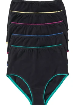 Outlet Braguita de talle alto (5 unidades) Mujer Ropa Interior De Algodón|Bragas