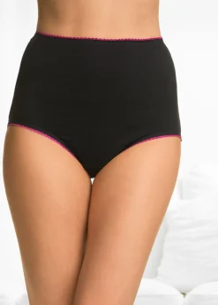 Outlet Braguita de talle alto (5 unidades) Mujer Ropa Interior De Algodón|Bragas