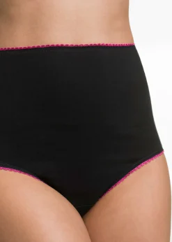 Outlet Braguita de talle alto (5 unidades) Mujer Ropa Interior De Algodón|Bragas