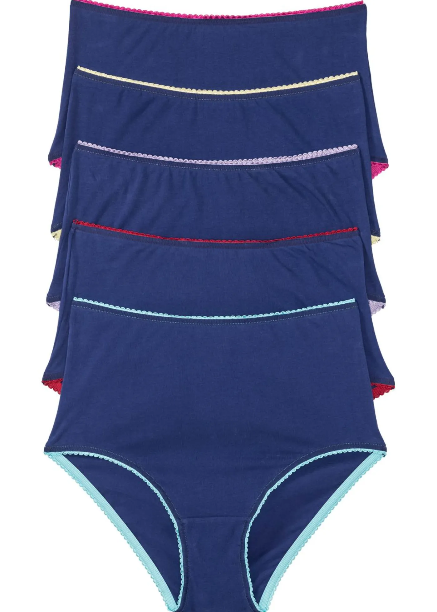 Sale Braguita de talle alto (5 unidades) Mujer Ropa Interior De Algodón|Bragas