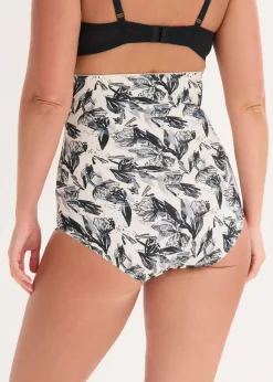 Discount Braguita de talle alto con encaje y efecto moldeador medio Mujer Ropa Interior Moldeadora|Bragas