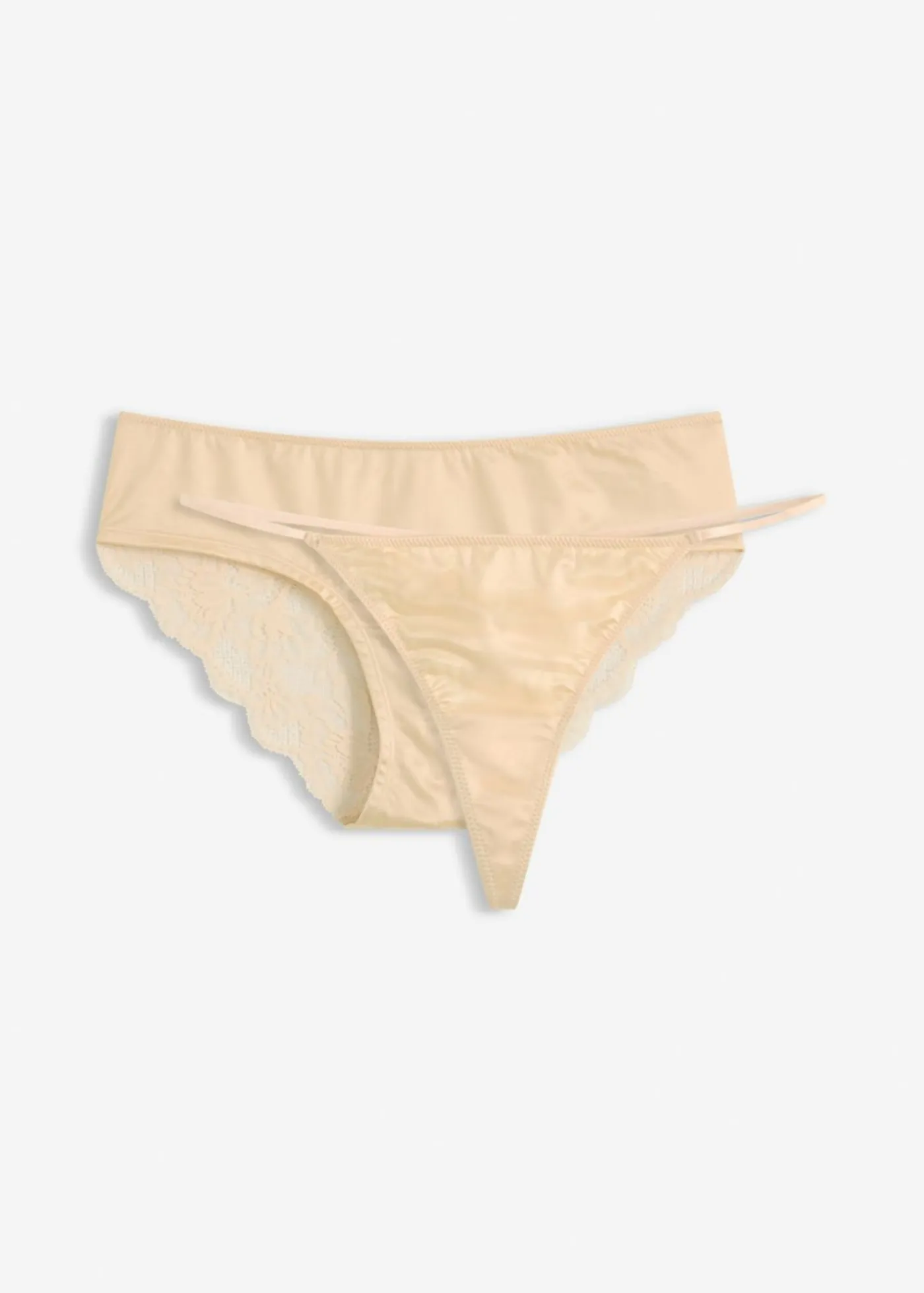 Clearance Braguita hipster + tanga con encaje suave (2 piezas) Mujer Novedades|Novedades