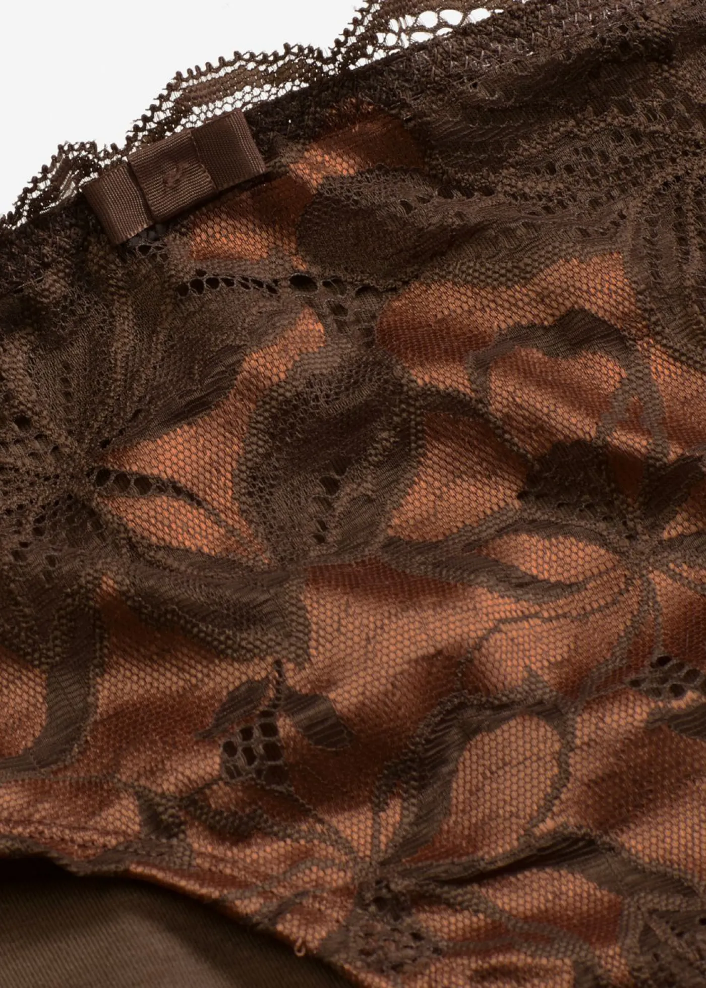 New Braguita hipster de encaje bicolor Mujer Lencería|Bragas