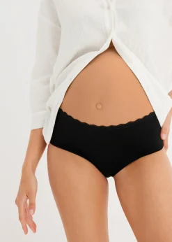 Braguita premamá con algodón orgánico y encaje (3 unidades) Mujer Ropa Interior De Algodón|Premamá Y Lactancia