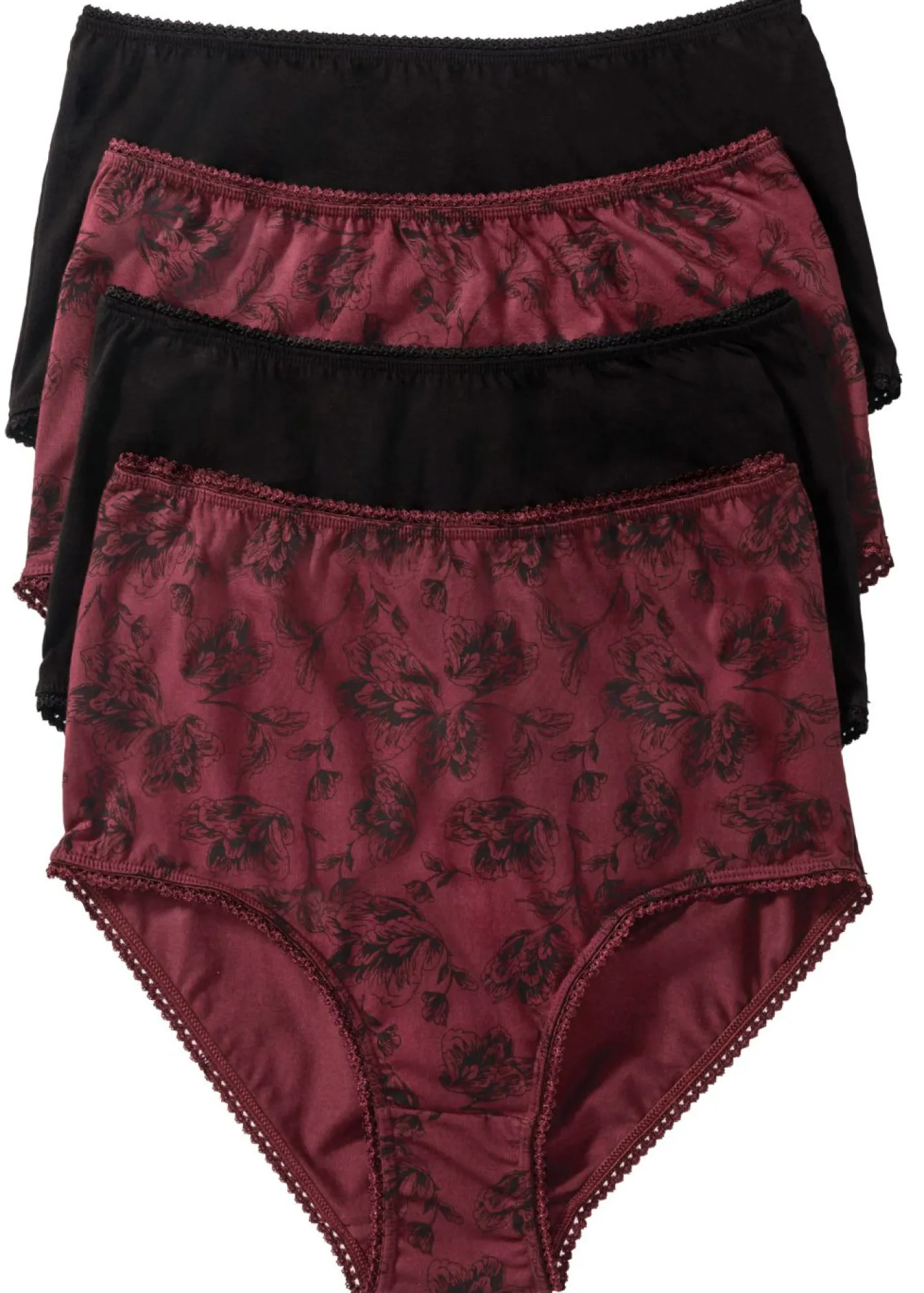 Sale Braguitas de talle alto con algodón orgánico (4 unidades) Mujer Ropa Interior De Algodón|Bragas