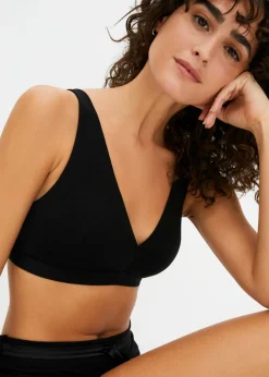 Outlet Bralette de algodón orgánico sin aros Mujer Ropa Interior De Algodón|Sujetadores