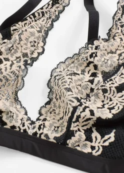 New Bralette de encaje bicolor Mujer Lencería|Sujetadores De Copa E A H