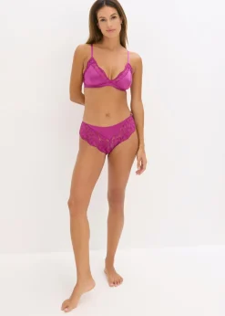 Hot Bralette de material brillante Mujer Lencería|Sujetadores