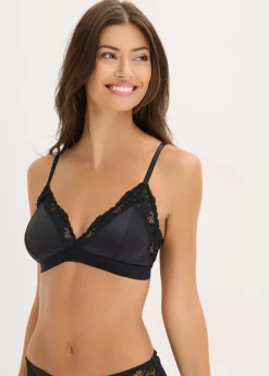 Outlet Bralette de material brillante Mujer Sujetadores|Lencería