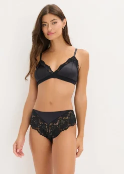 Outlet Bralette de material brillante Mujer Sujetadores|Lencería