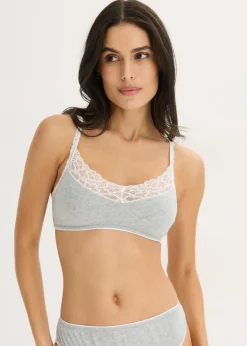 Best Bralette sin aros con algodón y encaje Mujer Ropa Interior De Algodón|Sujetadores