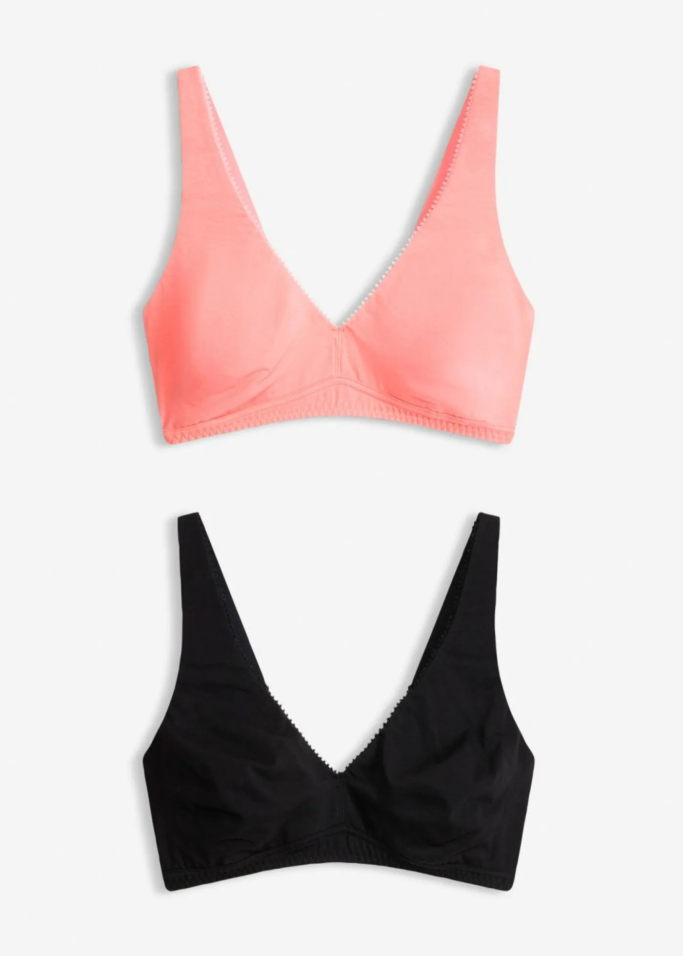 Bralette sin aros con algodón (2 unidades) Mujer Sujetadores|Ropa Interior De Algodón
