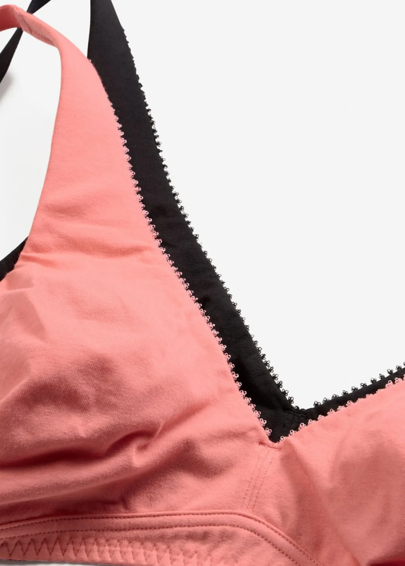Bralette sin aros con algodón (2 unidades) Mujer Sujetadores|Ropa Interior De Algodón