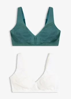 Hot Bralette sin aros con algodón (2 unidades) Mujer Sujetadores