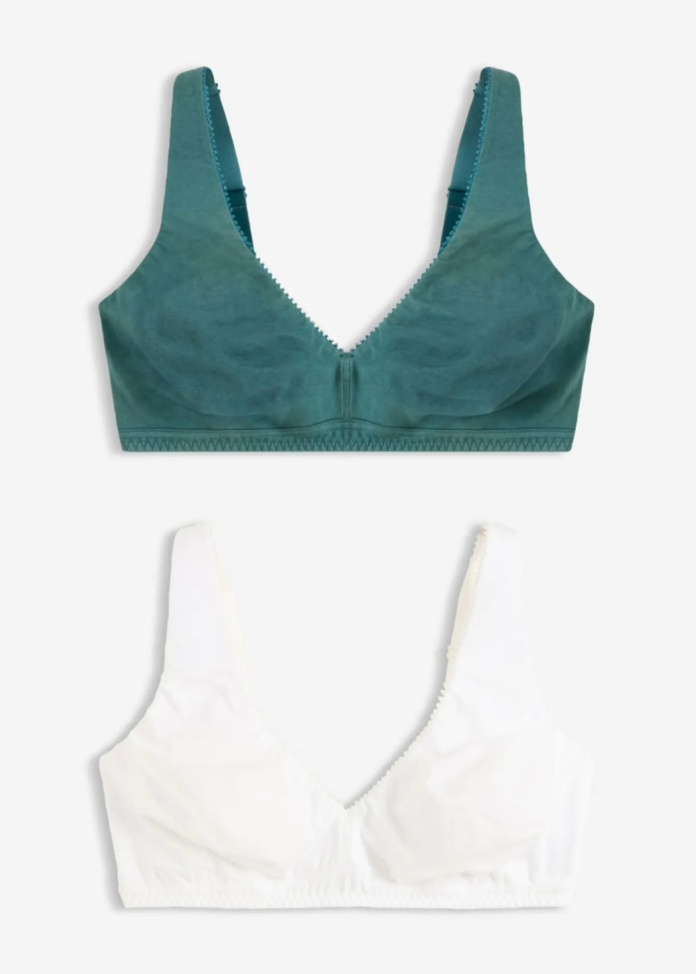 Hot Bralette sin aros con algodón (2 unidades) Mujer Sujetadores