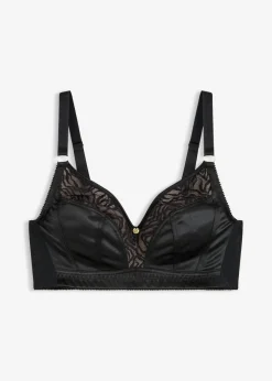 Outlet Bralette sin aros con encaje delicado Mujer Lencería|Novedades