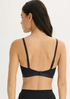 Hot Bralette sin aros con insertos transparentes Mujer Sujetadores|Sujetadores De Copa E A H