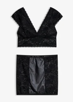 New Bustier + falda (conjunto de 2 piezas) Mujer Lencería Sexy