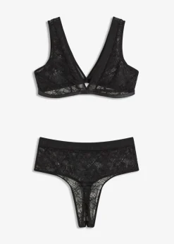Discount Bustier + tanga de talle alto (2 piezas) Mujer Lencería Sexy