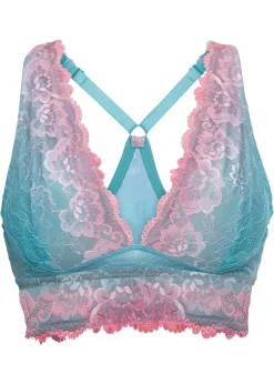 Clearance Bustier con encaje delicado con degradado cromático Mujer Lencería|Sujetadores