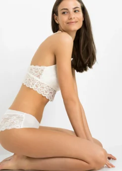 Outlet Bustier con encaje elástico Mujer Lencería|Sujetadores