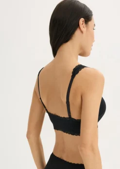 Clearance Bustier de algodón orgánico y encaje (2 unidades) Mujer Ropa Interior De Algodón|Sujetadores