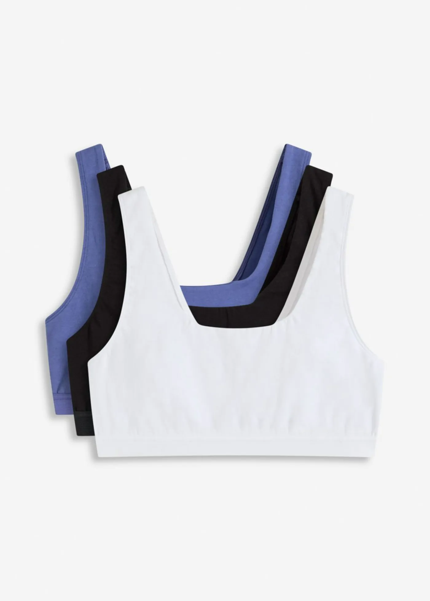 Sale Bustier de algodón orgánico (3 unidades) Mujer Ropa Interior De Algodón|Ropa Interior Deportiva