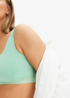 Sale Bustier de algodón orgánico (3 unidades) Mujer Ropa Interior De Algodón|Ropa Interior Deportiva