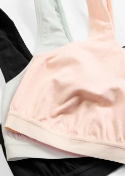 New Bustier de algodón orgánico (3 unidades) Mujer Ropa Interior De Algodón|Ropa Interior Deportiva