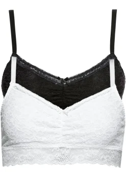 Discount Bustier de encaje suave (2 unidades) Mujer Lencería|Sujetadores