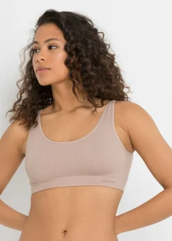 Online Bustier Feel Comfort acanalado y sin costuras (2 unidades) Mujer Sin Costuras|Básicos