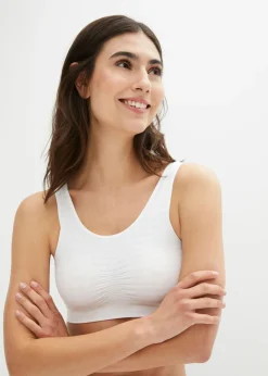 Bustier Feel Comfort sin costuras (2 unidades) Mujer Sin Costuras|Básicos