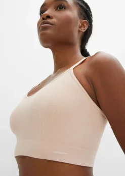 Online Bustier Feel Comfort sin costuras de canalé Mujer Sin Costuras|Sujetadores
