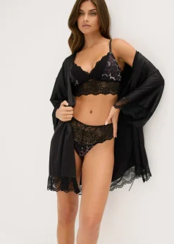 Hot Bustier triangular con encaje Mujer Lencería|Sujetadores