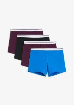 Hot Bóxer de largo medio con algodón orgánico (4 unidades) Mujer Ropa Interior De Algodón|Bragas
