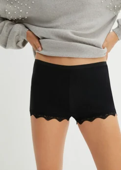 Outlet Bóxer e algodón ligero con encaje para mujeres (3 unidades) Mujer Ropa Interior De Algodón|Bragas